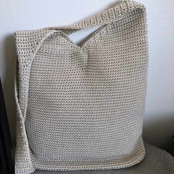The SAK Original Crochet Hobo Bag Cream colored - Picture 3 of 14